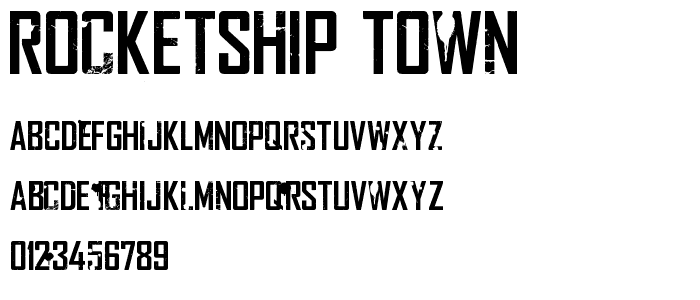 Rocketship Town font